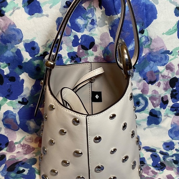 Kate Spade Cream Halo Studded Mini Bucket Bag - Picture 3 of 7